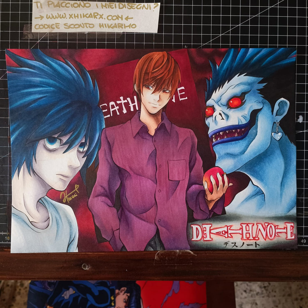 Light, L e Ryuk - Death  note