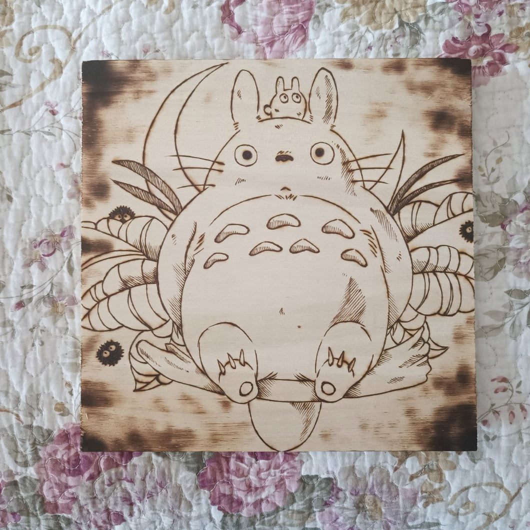 Tavola su legno Totoro