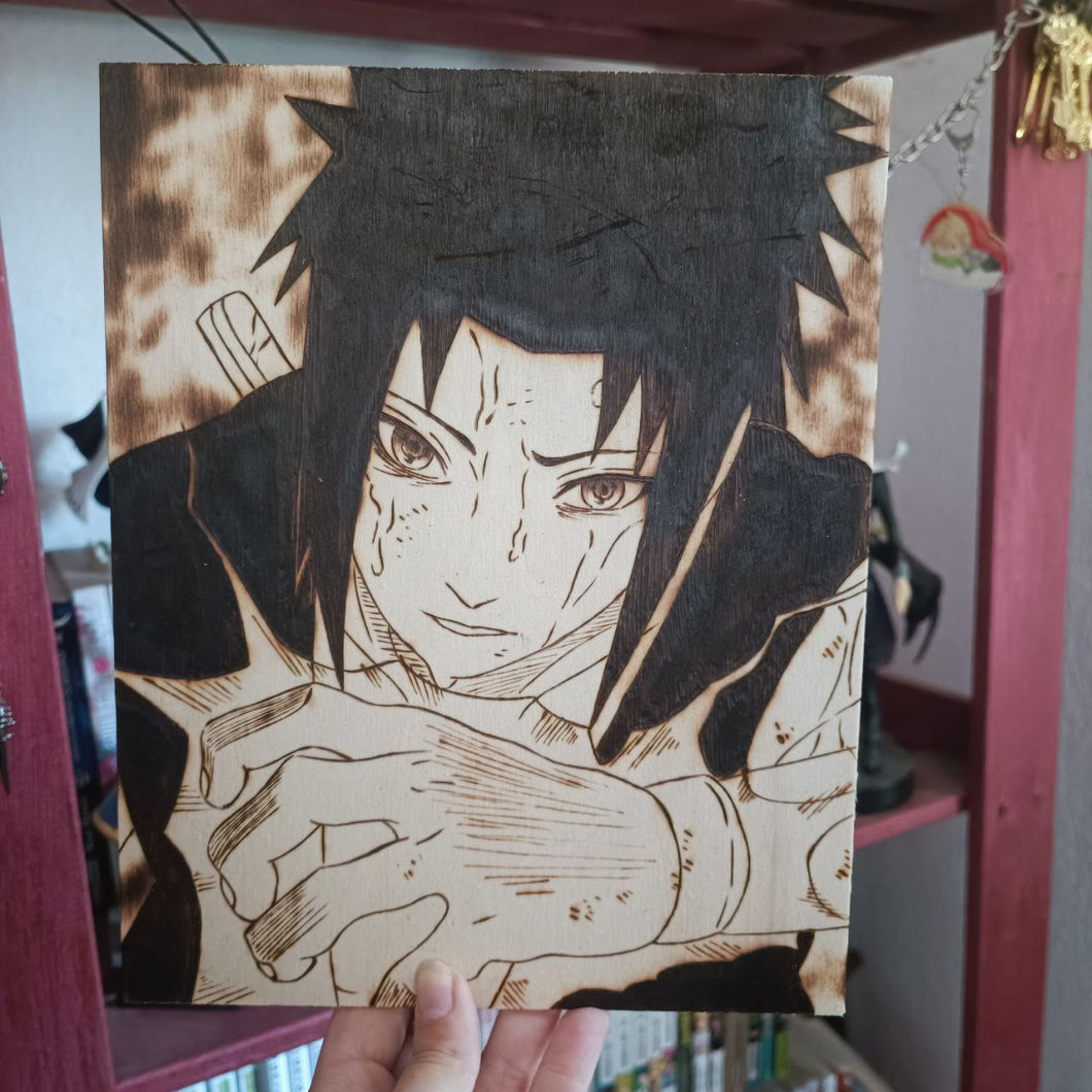 Tavola su legno Sasuke