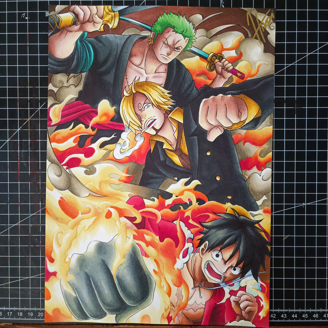 Zoro, Sanji, Luffy - one piece