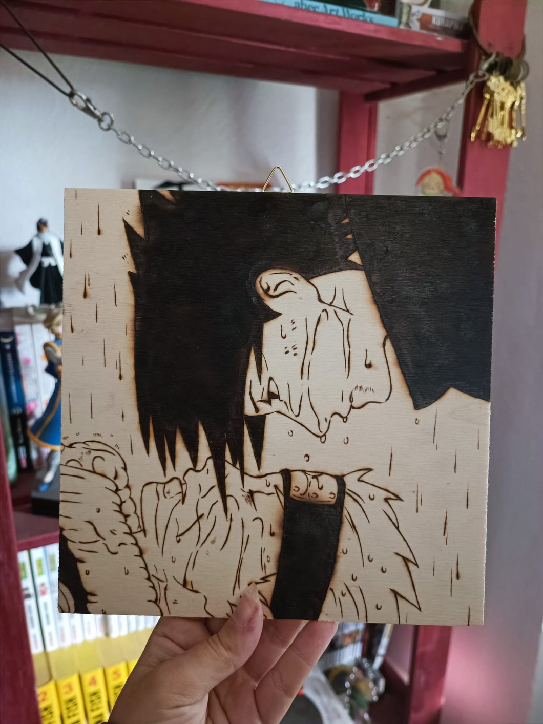 Tavola legno Naruto e Sasuke