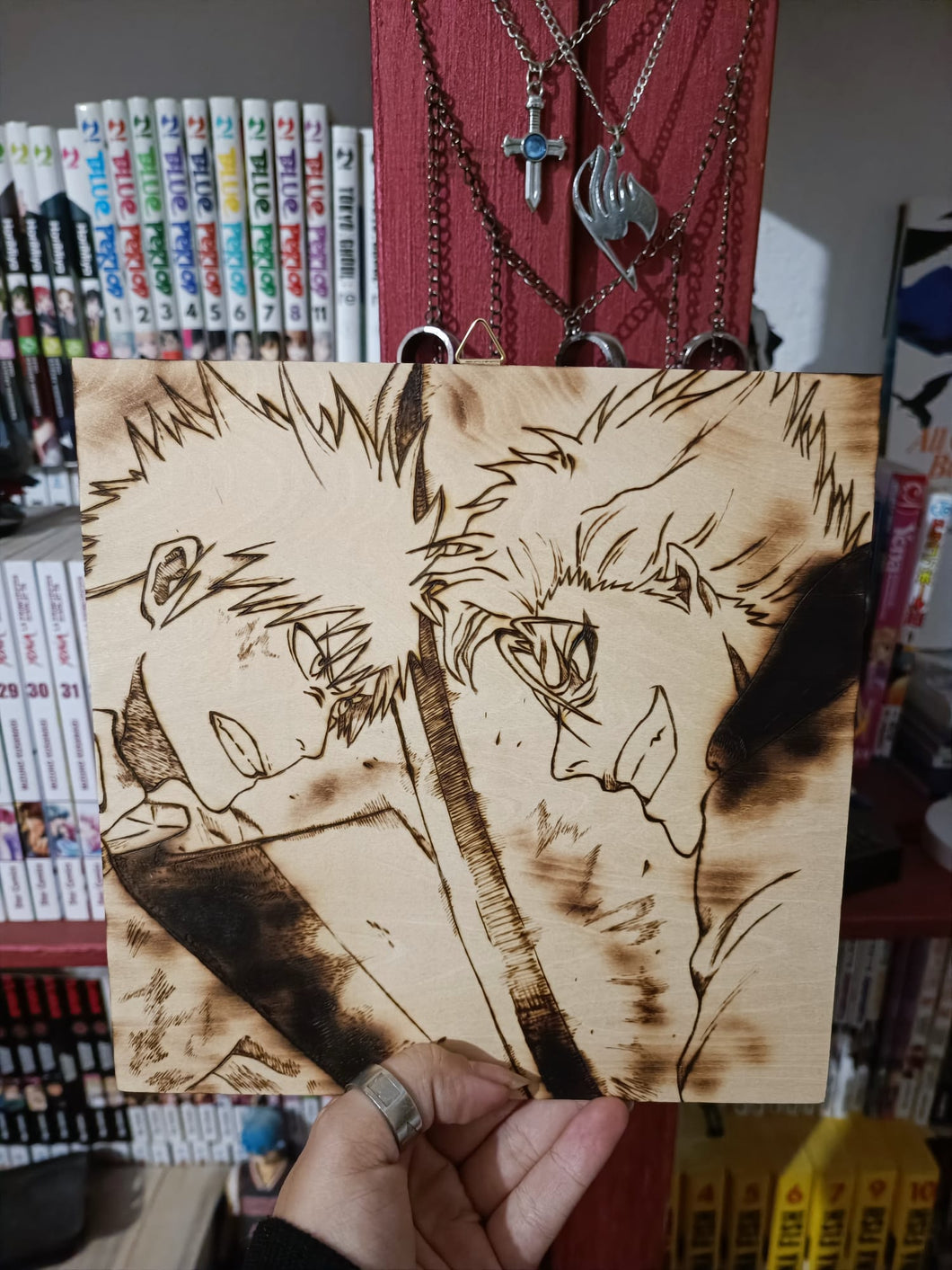 Tavola su legno Grimmjow e Ichigo